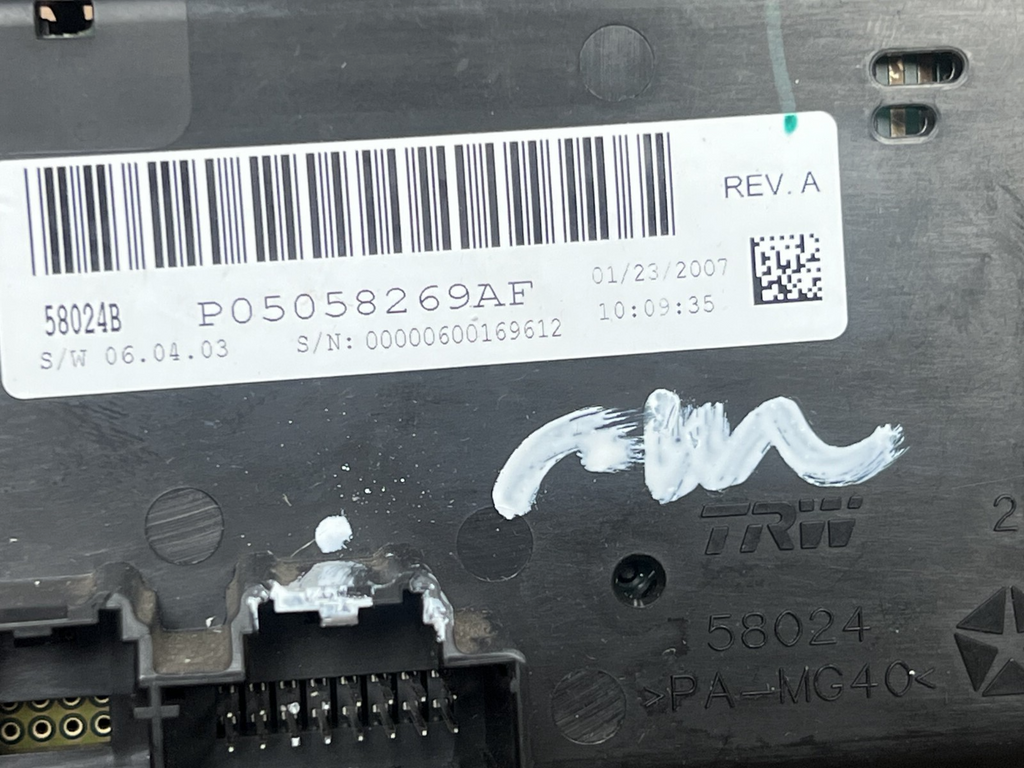 07 2007 Dodge Avenger AC Heater Climate Temperature Control OEM 05058269AF