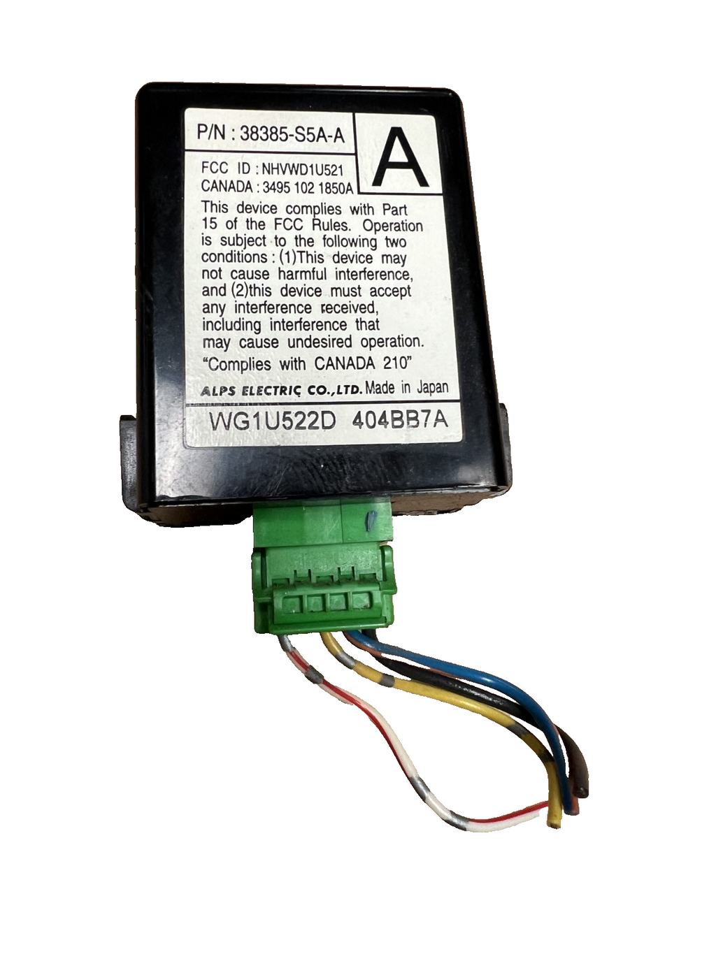 01 02 03 04 05 Honda Civic Keyless Entry Receiver Module OEM 38385 S5A A 404BB7A