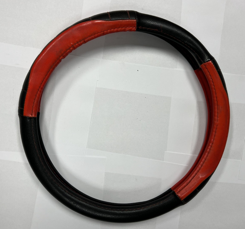 Universal Steering Wheel Cover Black Red for Steering Wheel Protection, Grip