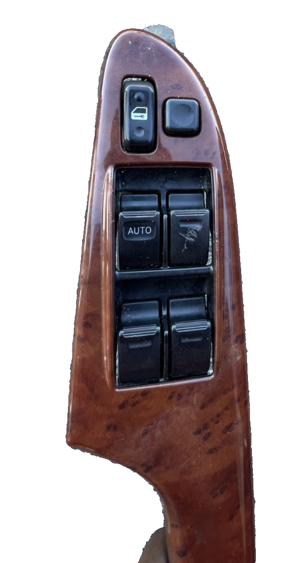 04-10 Toyota Sienna Front Left Side Door Armrest with Master Switch Woodgrain
