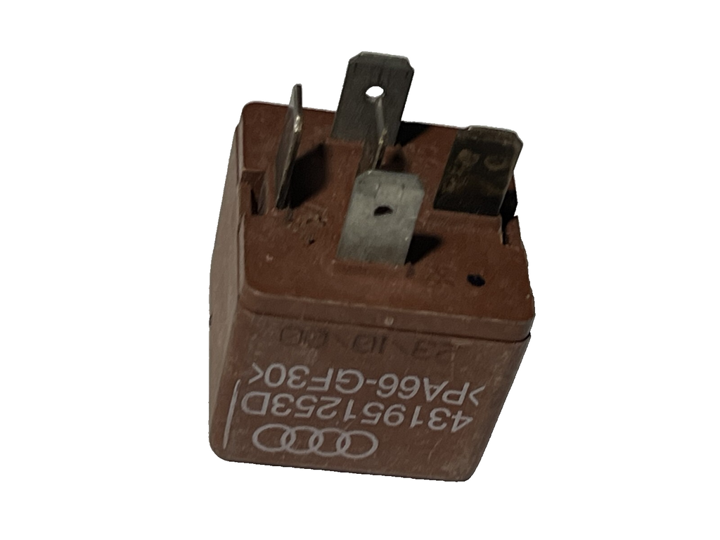 Genuine Audi Multi-Purpose 5-Pin Relay 12V OEM 431951253D Brown