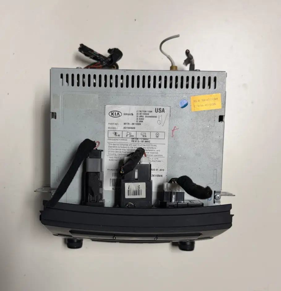 2012-2013 Kia Soul Radio Stereo MP3 CD Player 96170-2K110WK, AC110CSAN Black by Kia