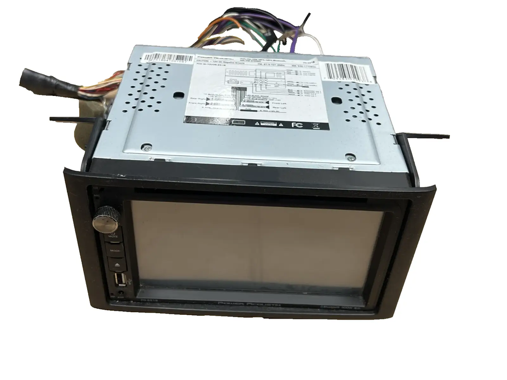 Power Acoustik 6.5" Double-Din Car Radio Stereo with Bluetooth OEM PD-651B by Power Acoustik