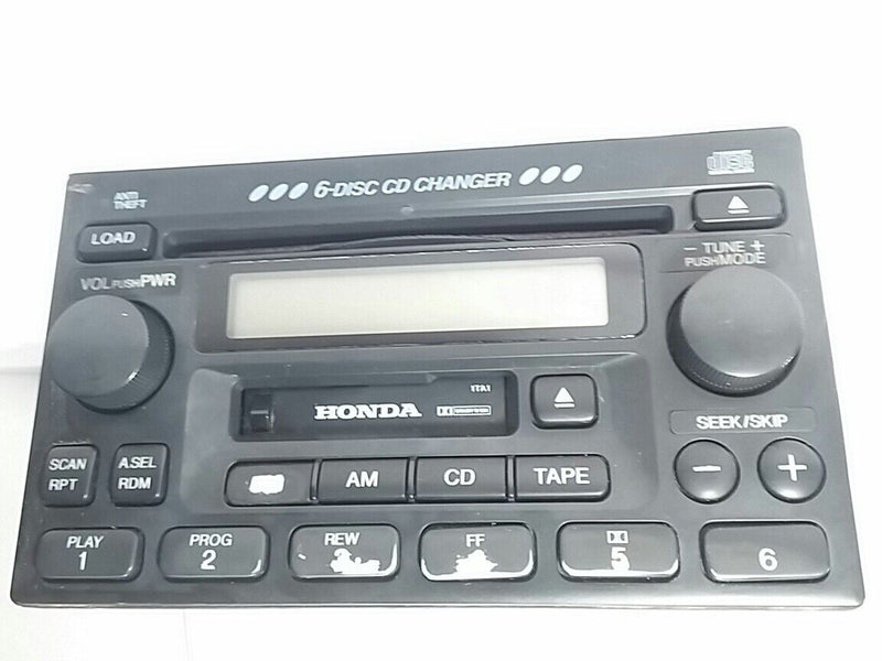 HONDA Factory OEM Stereo AM FM Radio Tape Cassette 6 Disc Changer CD Player