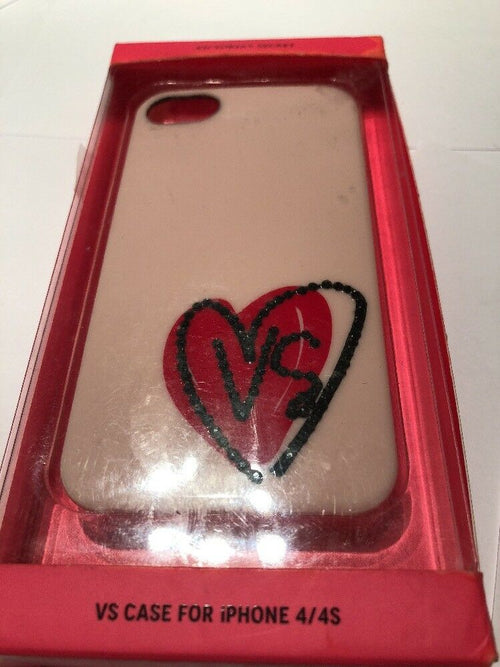 Authentic Victoria's Secret IPHONE 4 4S I Phone hardshell case - Pink Heart Logo