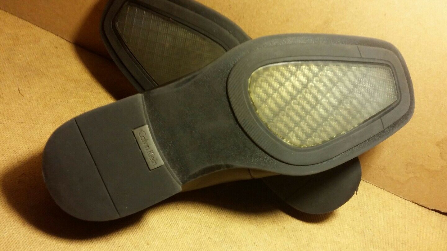 CALVIN KLIEN GENUINE LEATHER FROLIC MEN'S SHOES 8 'M,' BLACK, F2370/A11 CHEAP