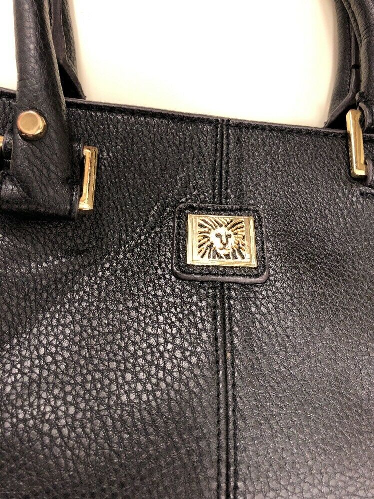 Anne Klein Black Satchel Bag Made From Quality Man Made Materials