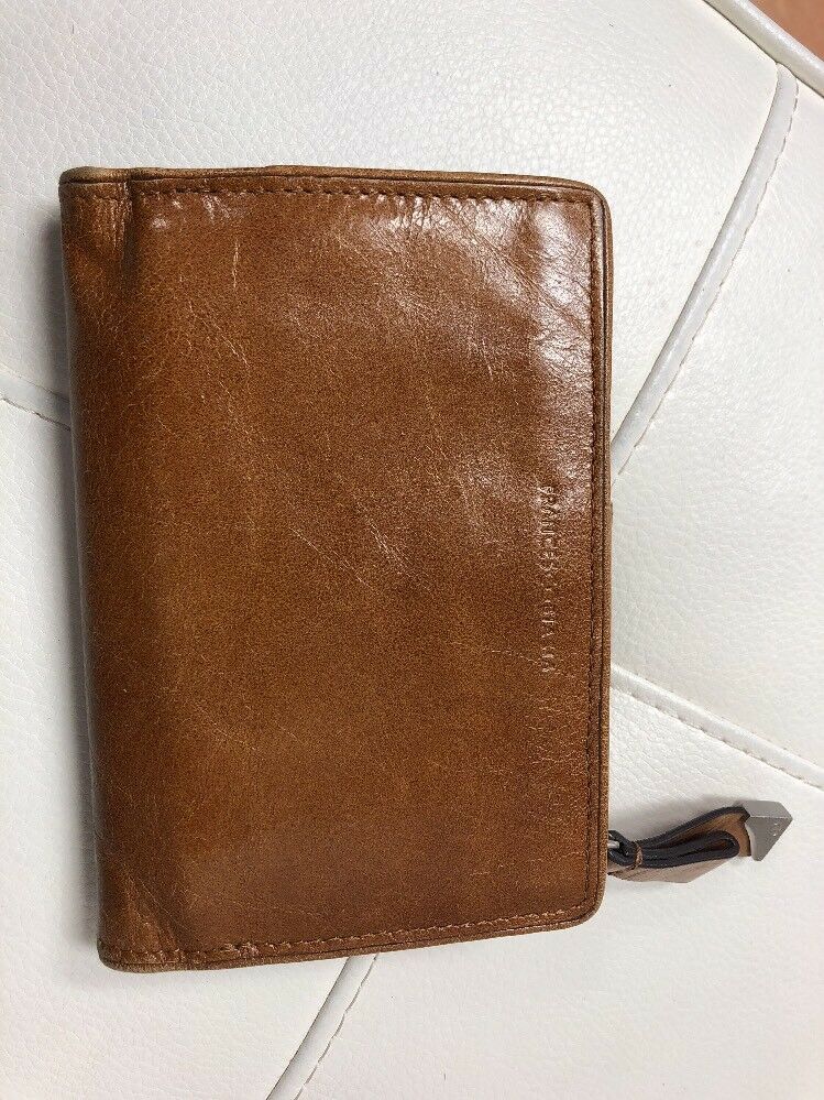 Francesco Biasia Wallet Leather Italian Brown