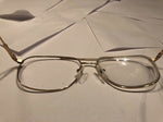 Safilo Elasta Eyeglasses Mens  Goldtone Metal Frame 56 17 8.5 Pilot Style