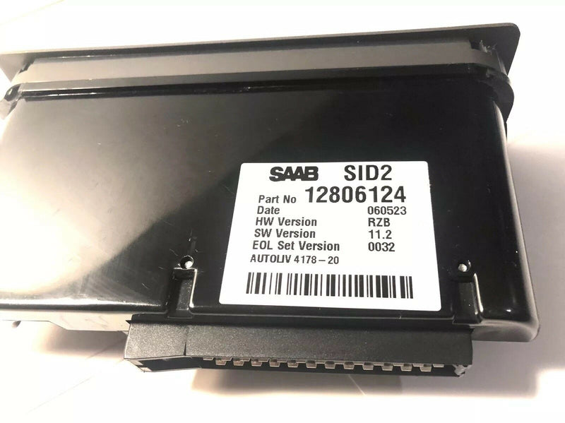 SAAB 95 SID SIU INFORMATION RADIO DISPLAY 1998 - 2005 SID2 SID1 PART # 12806124