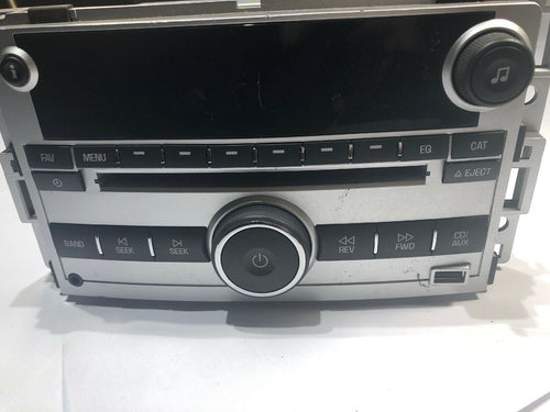 2009-12 Chevy Malibu Silver AM FM CD Player Radio w Aux Input & USB 20940843 UUI