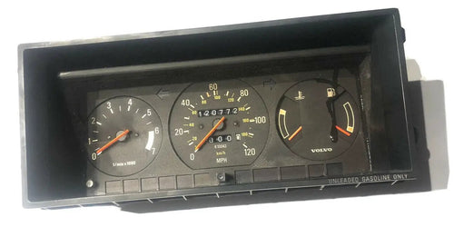 121K Volvo 240 gauges instrument cluster speedometer clock Tachometer Gauge OEM by Volvo