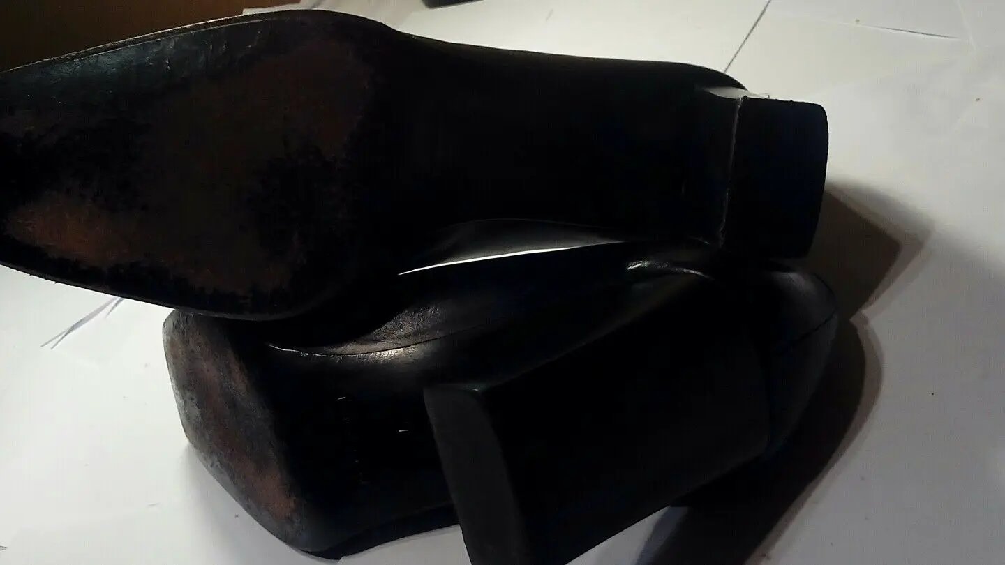 COACH 6B Black Leather Versatile Heels Pumps Italy by Coach