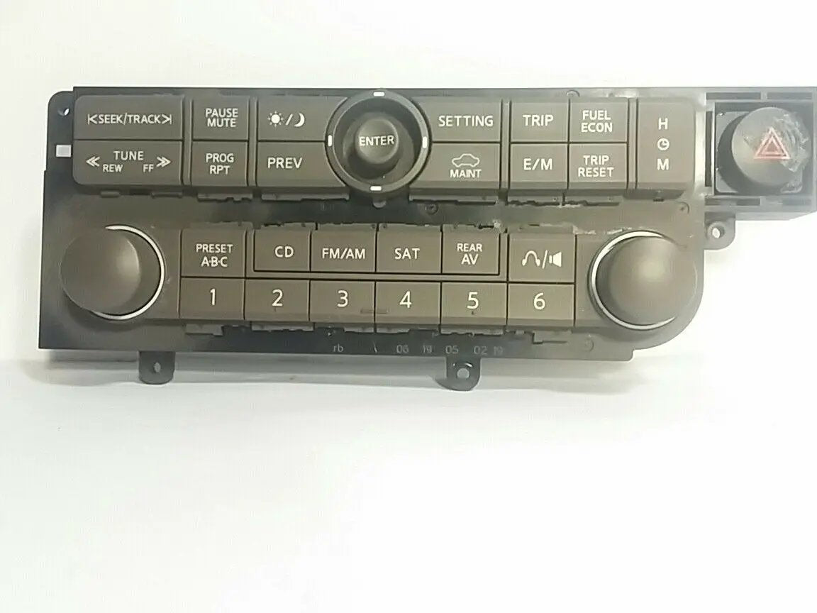 Fine 04 05 06 Nissan Quest Radio display face plate w/o nav OEM CC911 280985Z00B by Nissan