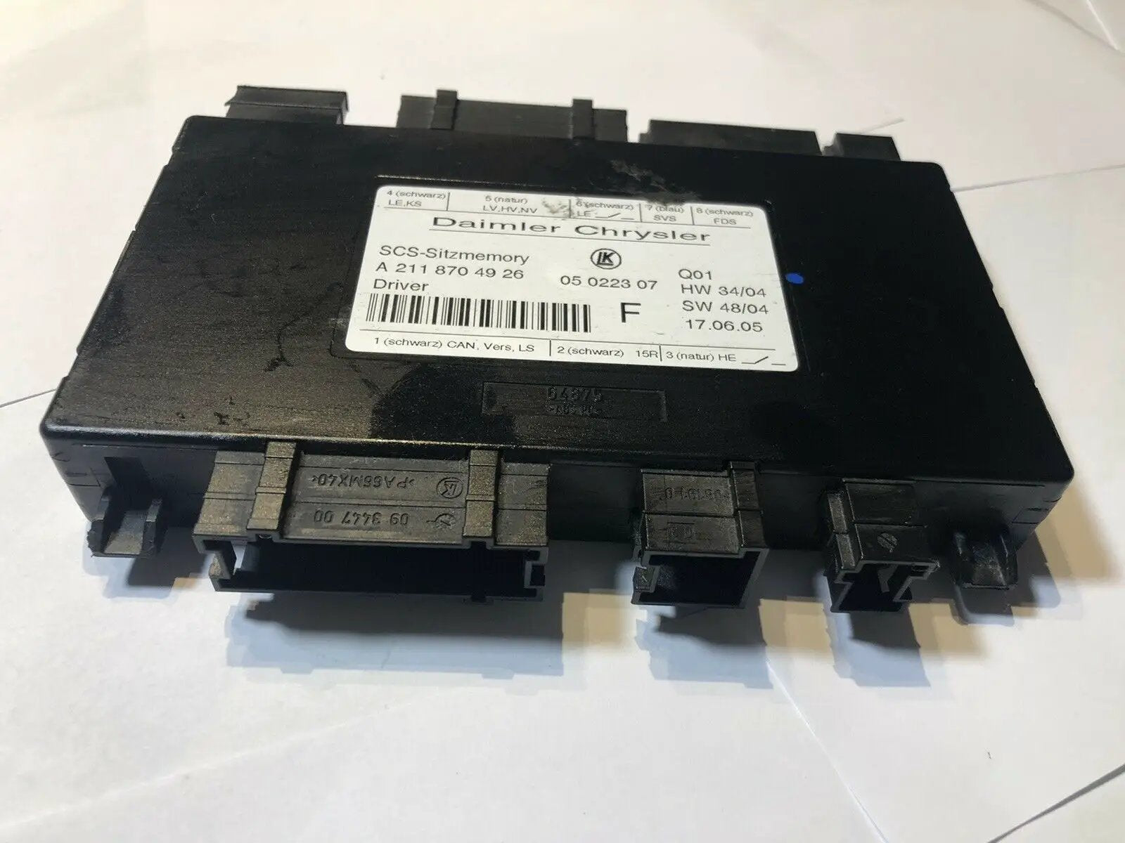Driver Seat Control Module (A 211 870 49 26) Fits 06-09 MERCEDES R E GL ML-CLASS by SEAT