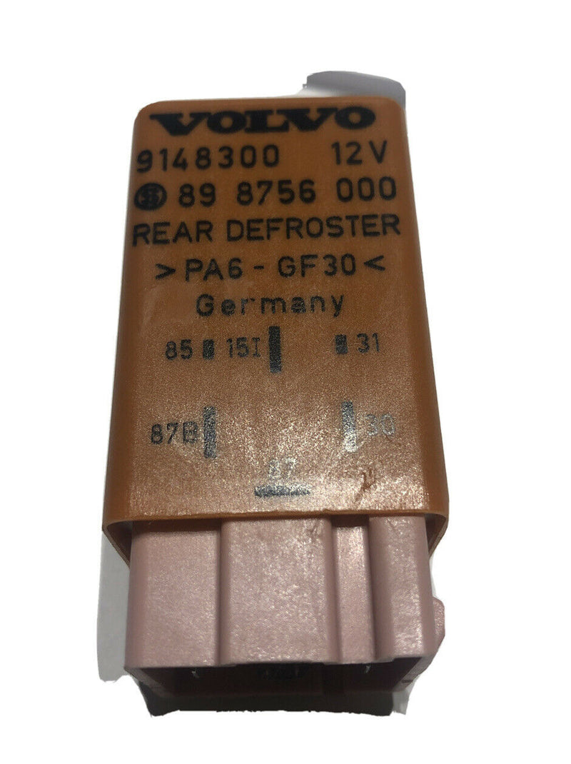 VOLVO REAR WINDOW DEFROSTER TIMER RELAY 9148300 A 208 898756000