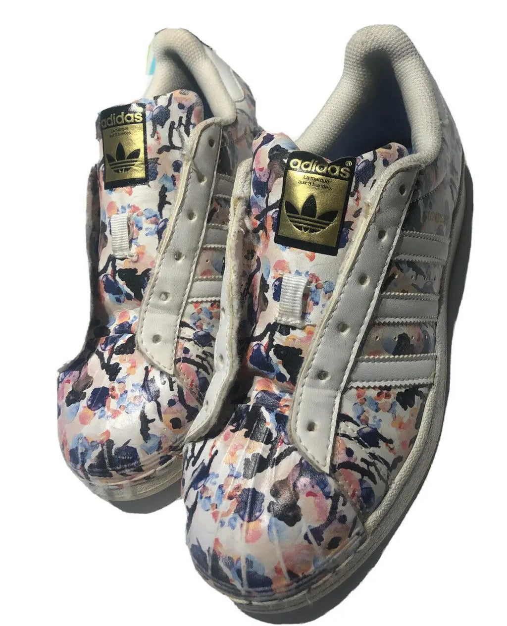 Floral Shell Toe Adidas Size 5.5 by adidas