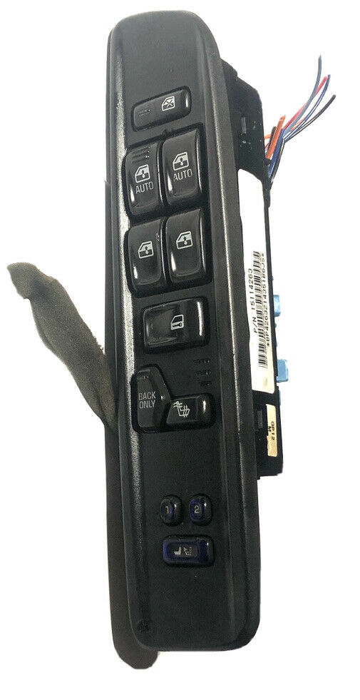 2002-2005 GMC ENVOY MASTER WINDOW SWITCH AND BEZEL HS 04 05 OEM TAN