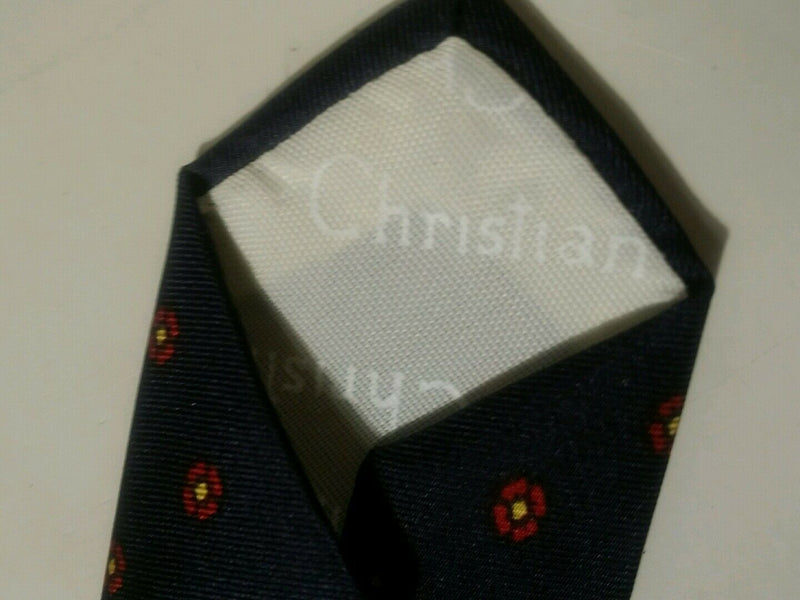 Christian dior cravates new york paris tie blue and raspberry design tie.