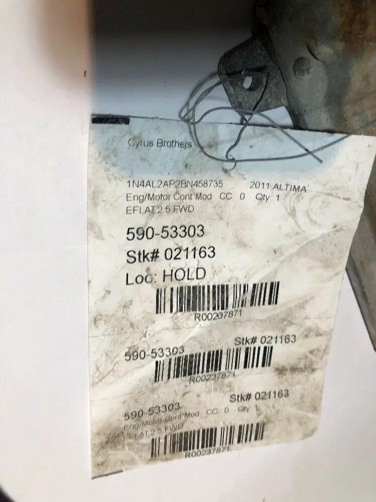 2011 Nissan Altima ENGINE COMPUTER ECU ECM by Nissan