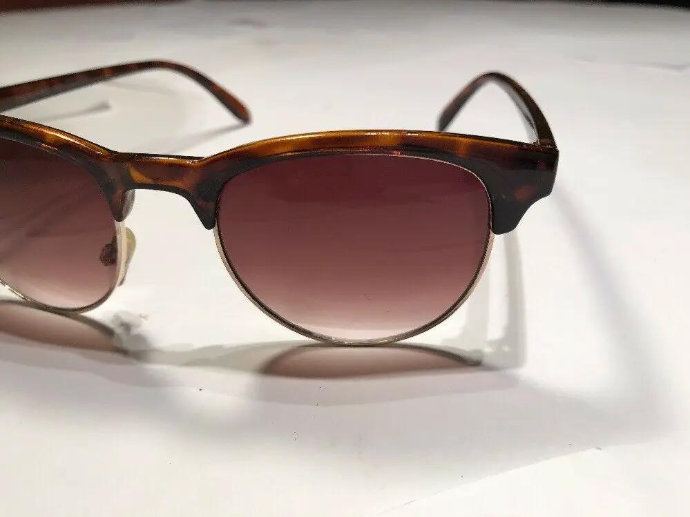 H&m Tortoise Plastic With Rimless Bottom Sunglases by H&M