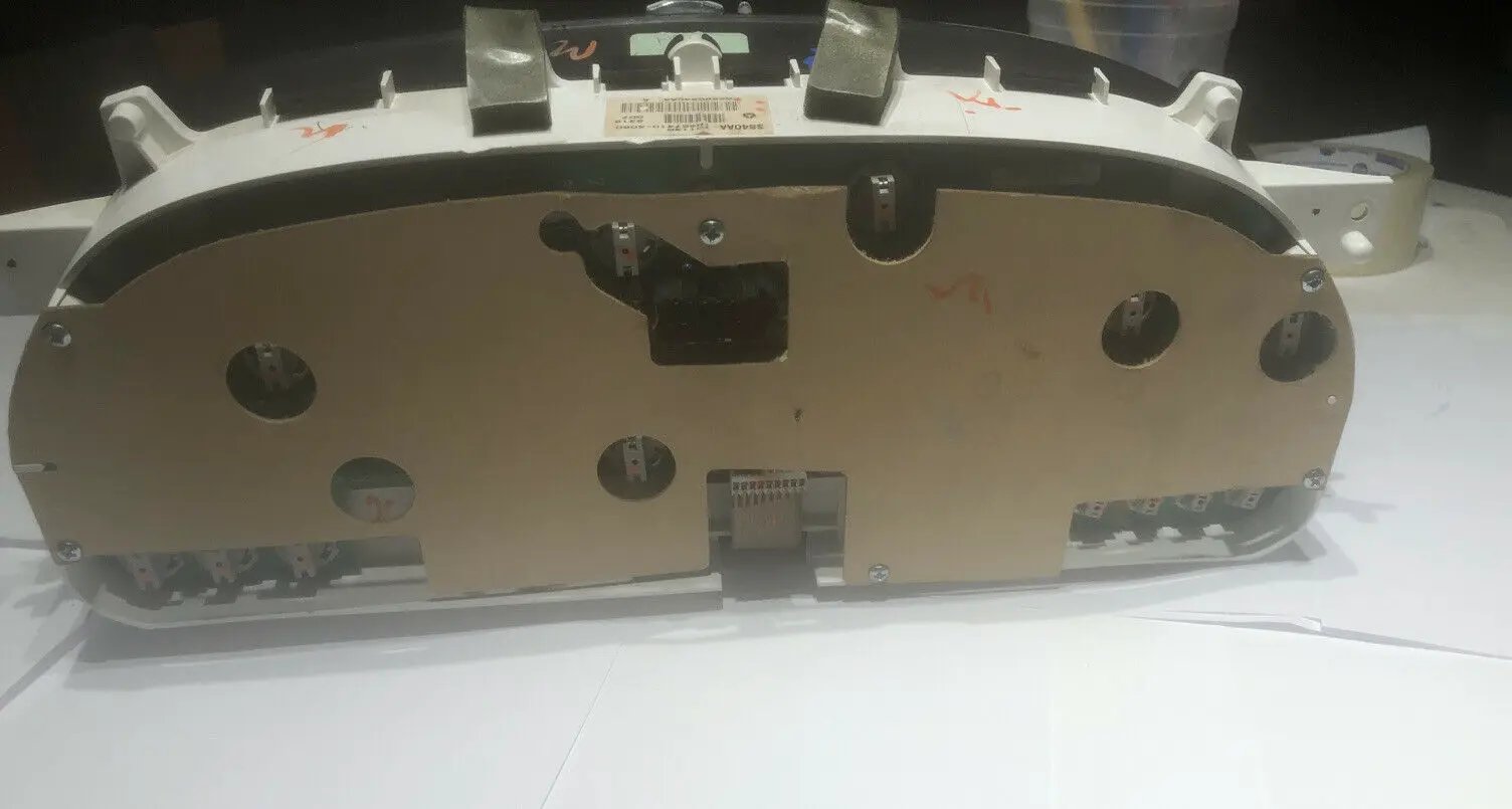 Speedometer Cluster With White Faced Gauges Fits 1998-1999-2000 TOWN & COUNTRY by Chrysler