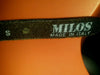 milos authentic genuine leather belt gold and silver Armour size small