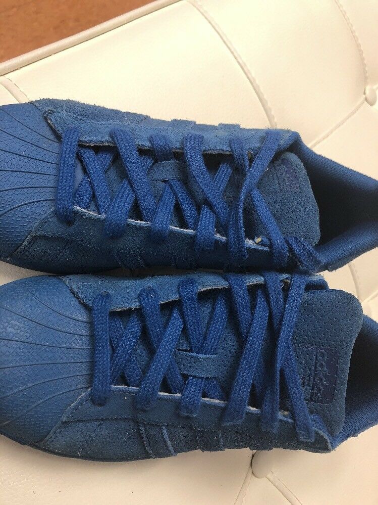 Adidas Youth shoes size 4.5 blue suede