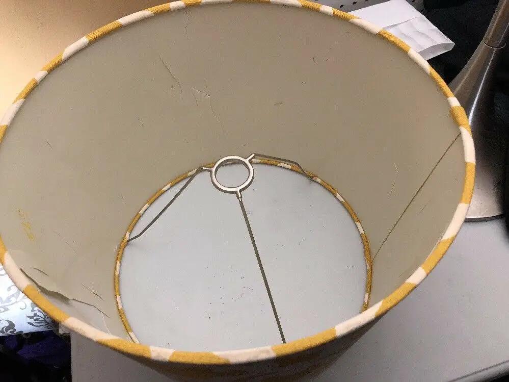 Large Gold And Cream Vintage Lampshade Beautiful Style. by DALEY1DEALS,LLC.