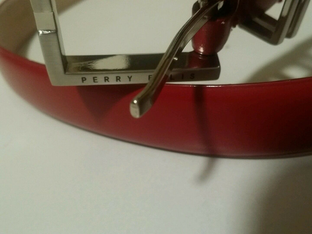 Red small Perry Ellis unisex belt very solid shape classic