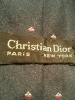 mens Christian dior newyork blue tie