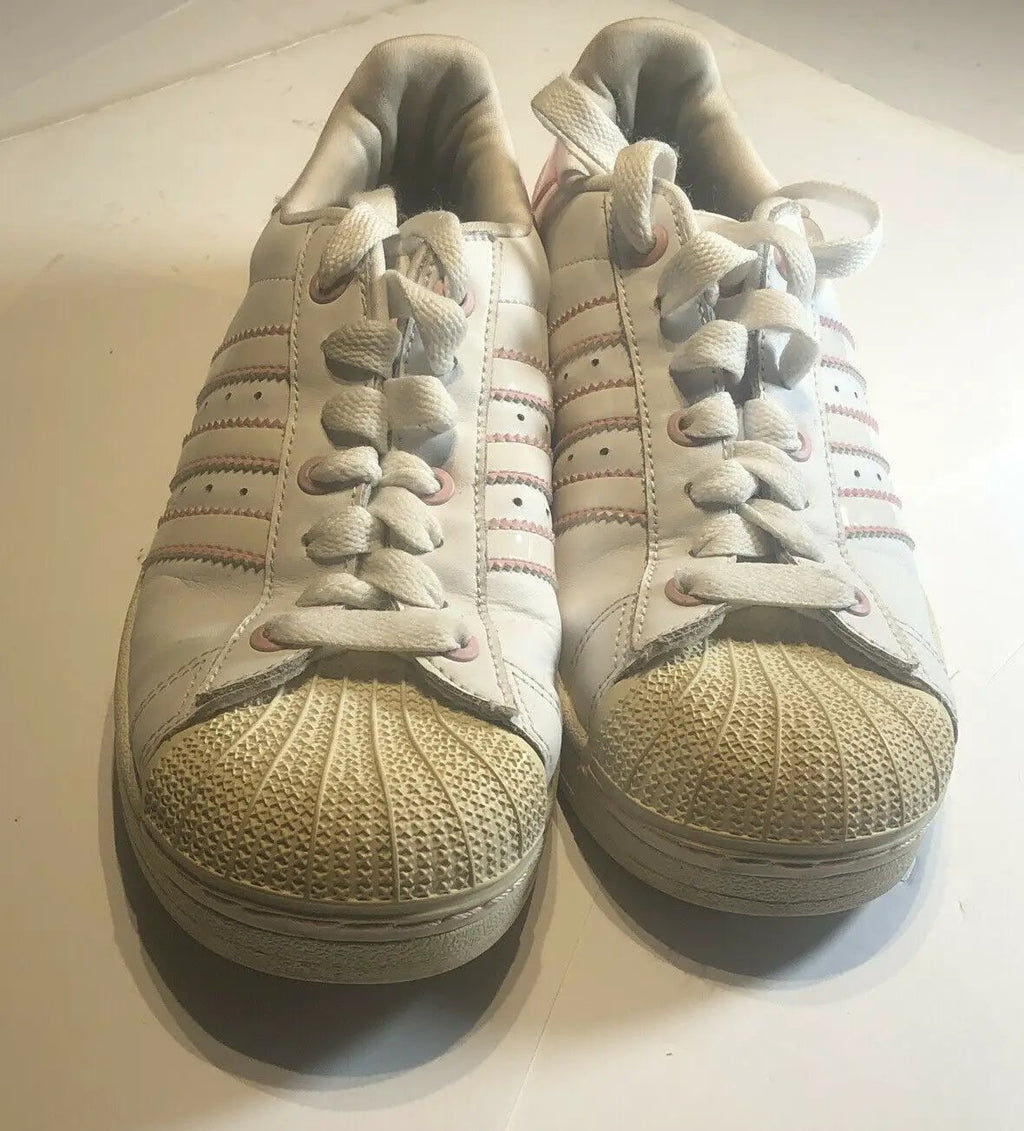 ADIDAS Superstar All White Shell Toe Shoes Mens Size 6 Basketball Classic EUC by adidas