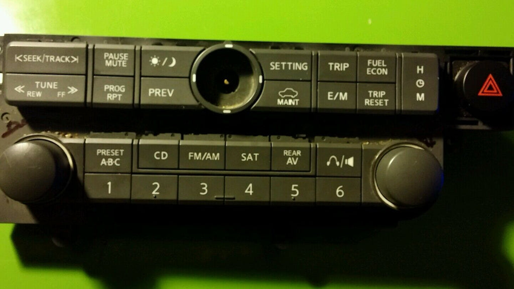 2006 04 05, Nissan Quest Radio Audio Control Panel,emergency switch18608 BDPK66