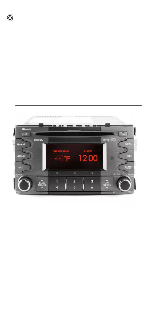 2010-2011 Kia Soul AM FM MP3 Radio CD Player  Bluetooth Music - 96150-2K205AMAL