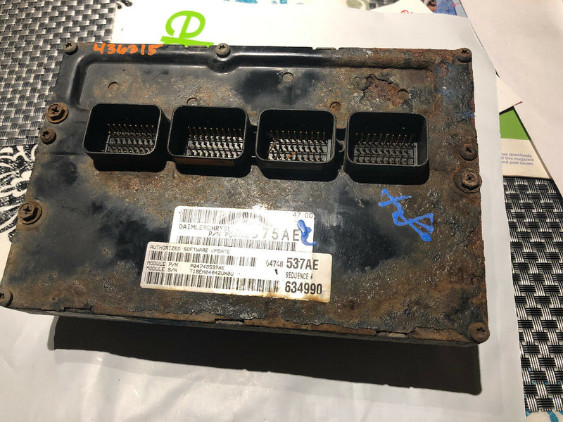 PROGRAMMED PLUG & PLAY 05 TOWN & COUNTRY CARAVAN ECU ECM MODULE P04748537AE 537