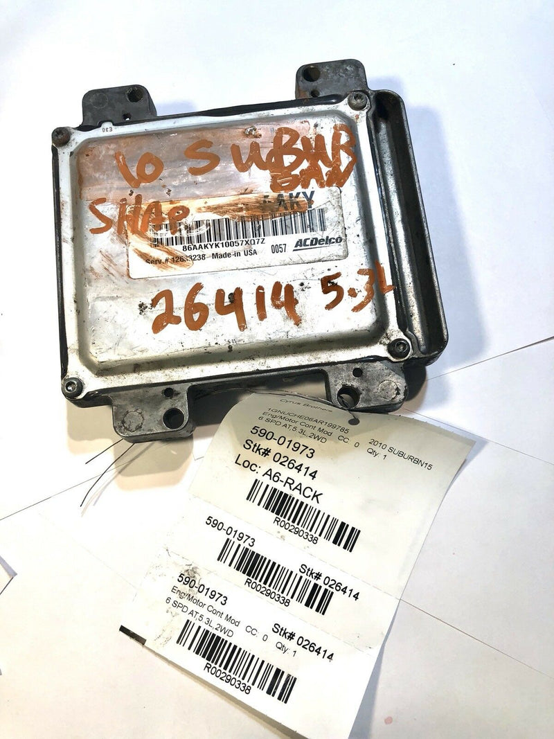 Engine Computer/Module Ecu/Ecm/Pcm 2010 Suburban 86AAKYK10057XQ7Z