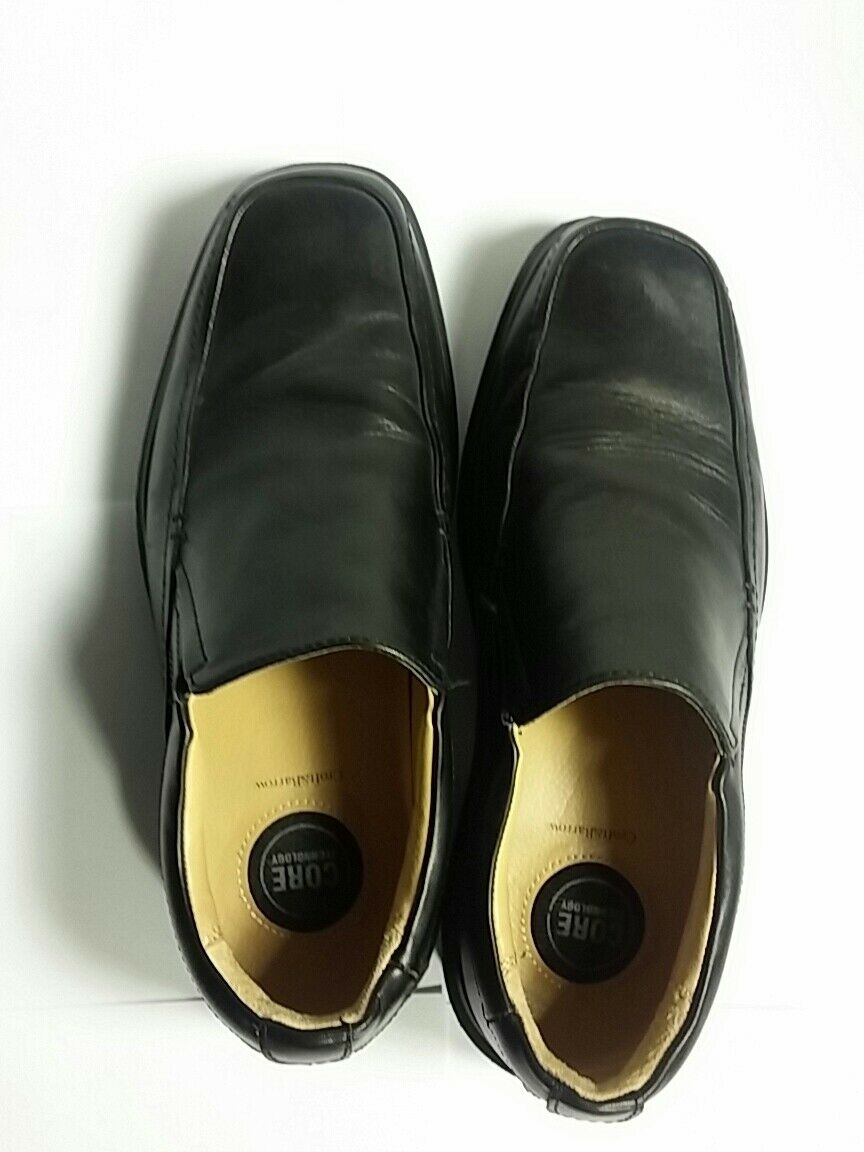 MEN'S BLACK SHOES SIZE 9 CRAFT & BARROW UPPER LEATHER CORE TECHNOLOGY RN#73277