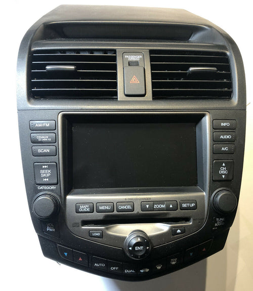 2004-2007 Honda Accord Navigation GPS Screen Radio 6 CD Player With Center Vent/