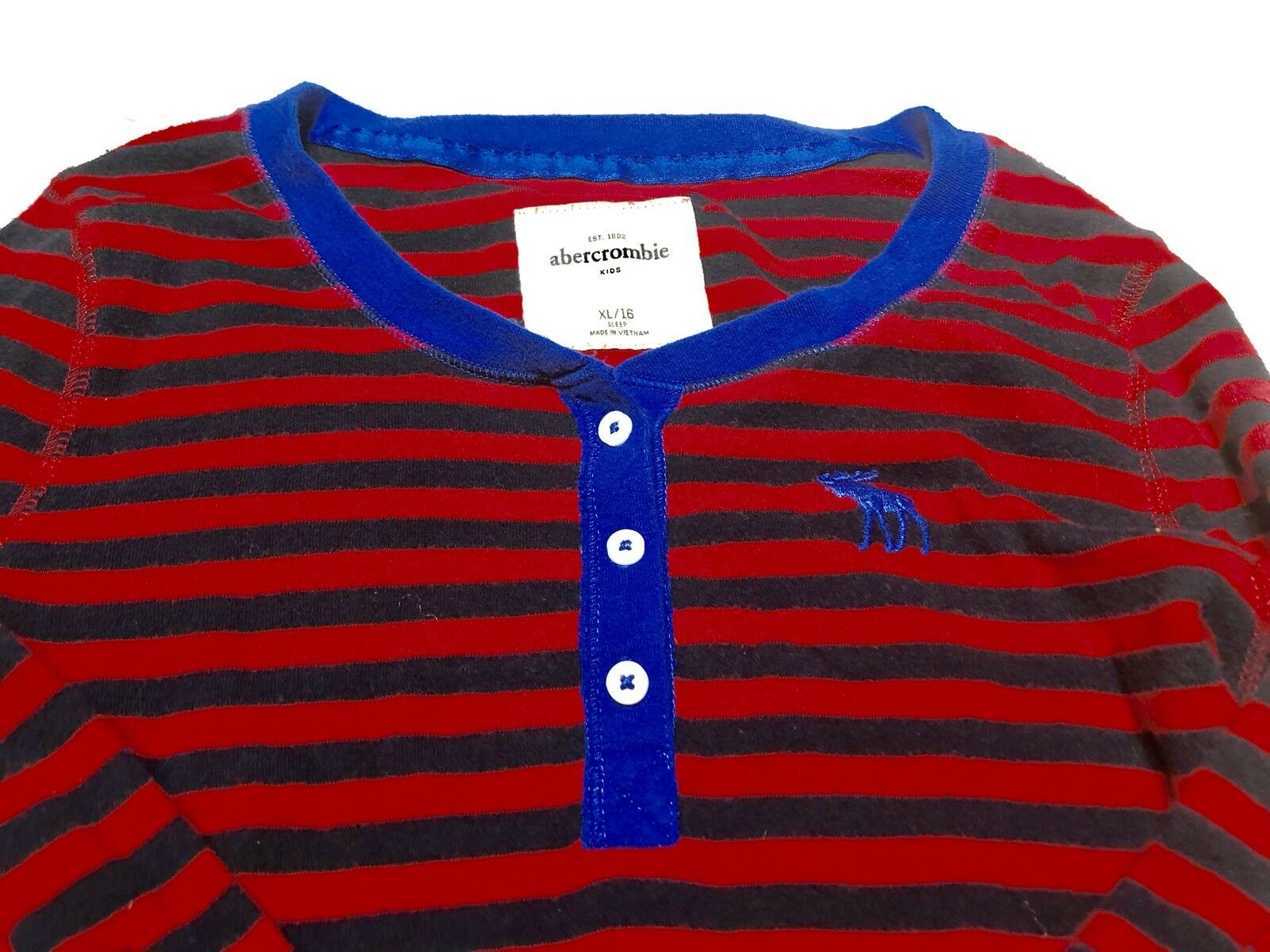 abercrombie+ fitch Long Sleeve Striped T-shirt Youth Sizexl/16