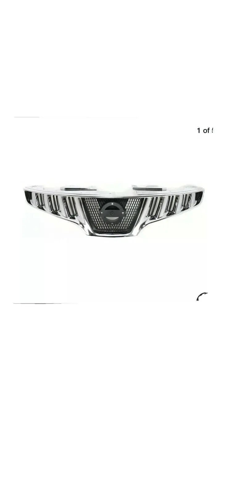 OWM Grille For 2009-2010 Nissan Murano Chrome Shell w/ Black Insert Plastic by Perfect Fit