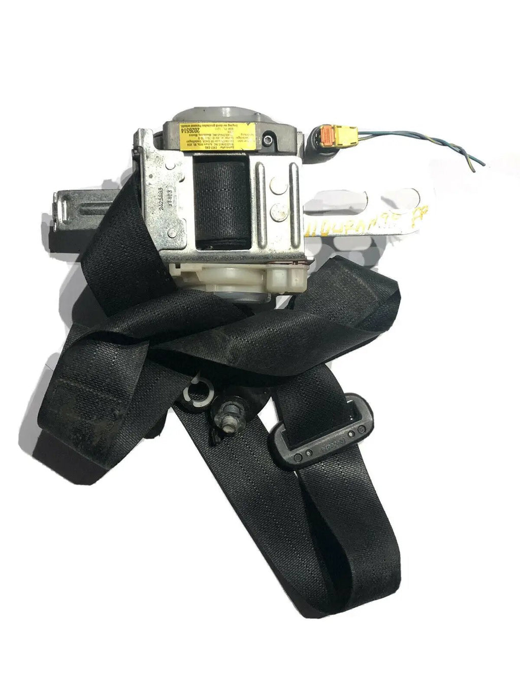 Seat Belt, Front Retractor For Durango FRONT RIGHT BLACK Retractor Pretension by Dodge
