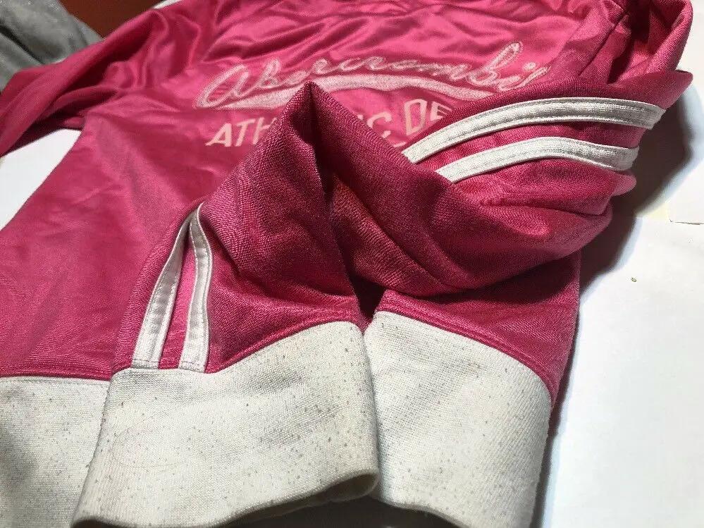 Girls Pink Jogger Abercrombie And Fitch Jacket Size Xl by Abercrombie & Fitch