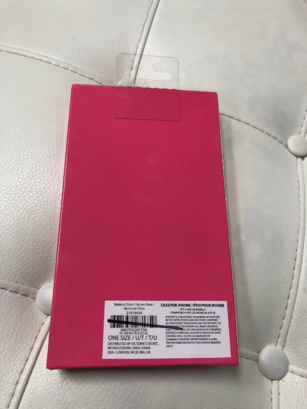 NWT Victoria's Secret iPHONE  4s Hard Phone Case~ Leopard Print Gold VS Logo