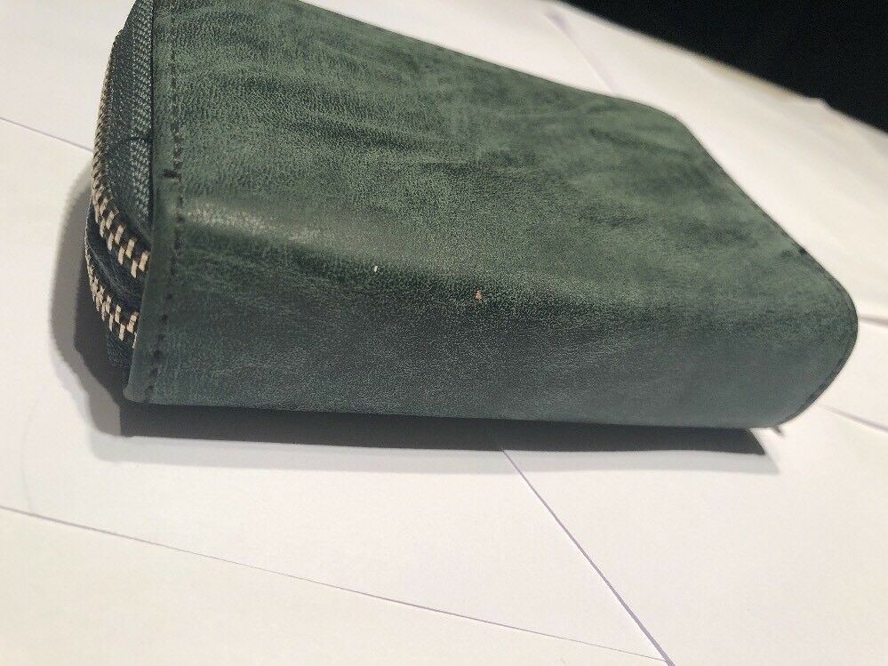 Adrienne Vittadini Mint Pebble Faux Leather Charging Wristlet