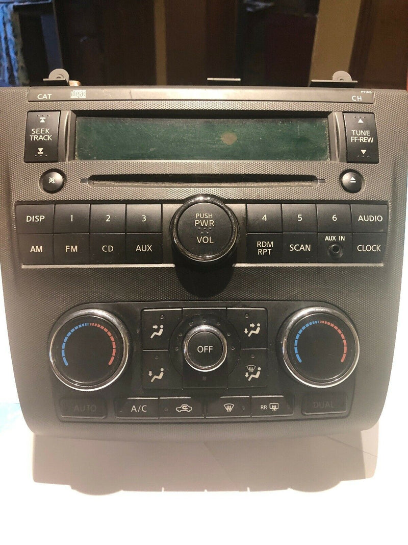 11 12 Nissan Altima Receiver AM FM CD Player w/ Heat A/C Control ID:PY03G OEM