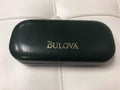 BULOVA Gray Sunglass Empty Case ONLY Eyeglass Clamshell White by Bulova