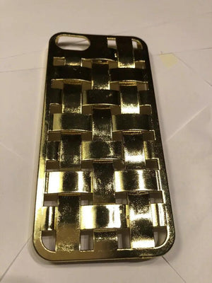 IPhone 5 Basket Weave Gold Phone Case, Gold
