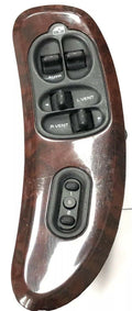 GRAND CARAVAN DRIVER SIDE MASTER POWER WINDOW VENT SWITCH w/ MEMORY WOODGRAIN 02