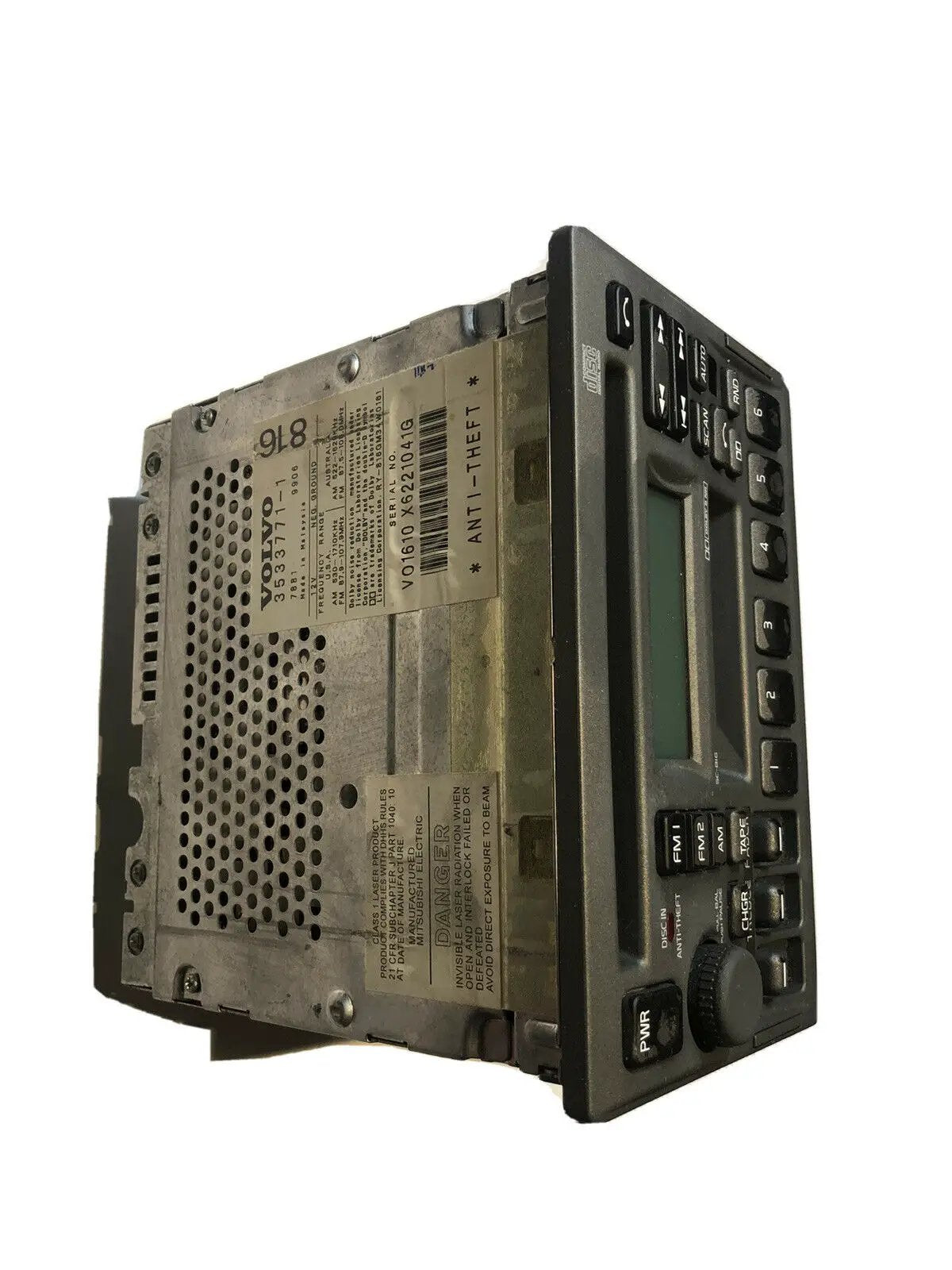 93-2000 VOLVO 850 S70 V70 S40 V40 Radio CD Player SC-816 1995 1996 1997 98 99 by Volvo