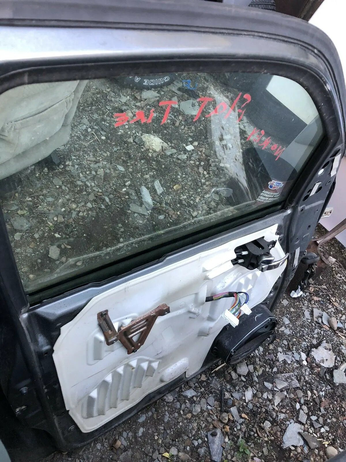 2008 nissan pathfinder left driver side front door shell OEM dark gray by NISSAN